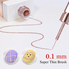 Double Rhythm glitter champagne dorado: efecto glamoroso para uñas