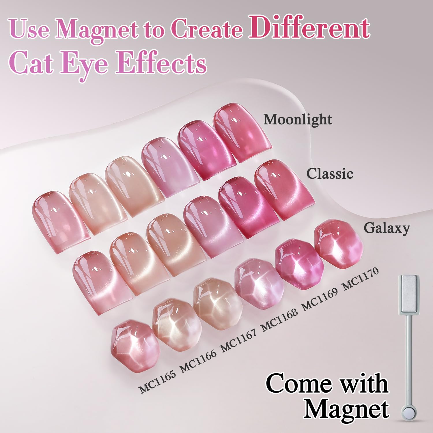 Double Rhythm herramienta magnética para crear efecto ojo de gato