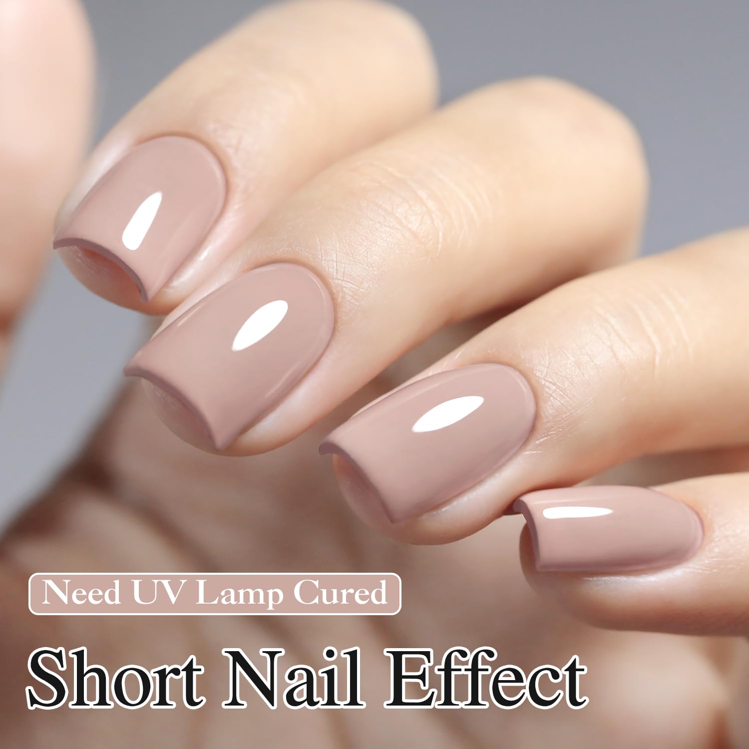 Gel polish Double Rhythm Milky Khaki para aplicación fácil y uñas lisas.