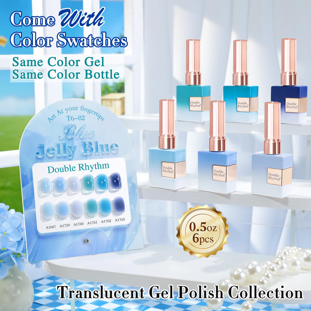 Double Rhythm muestrario de colores gel, inspira ideas de diseño.