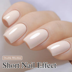 Double Rhythm esmalte gel, muestra color puro, ideal para prueba de tono