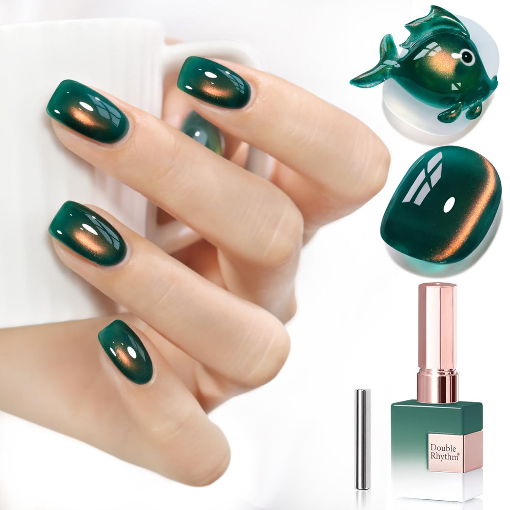 Double Rhythm: uñas con efecto ojo gato imantado para un diseño magnético