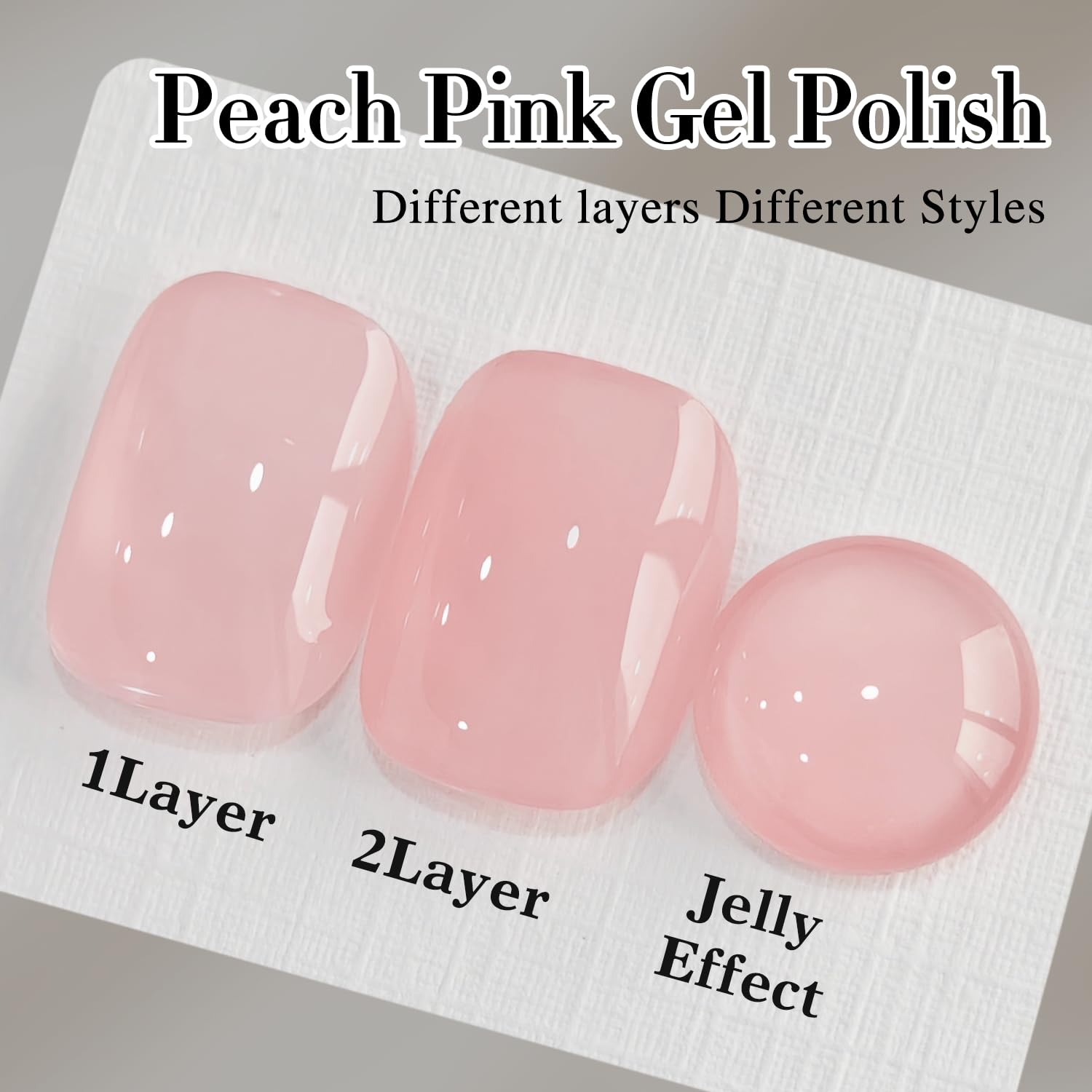Double Rhythm gel Uñas Jelly Rose Pink, instrucciones claras y prueba de parche recomendada.