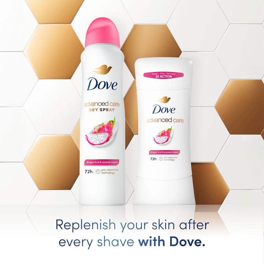 Dove Advanced Care ofrece protección de 72 horas contra olor y sudor.