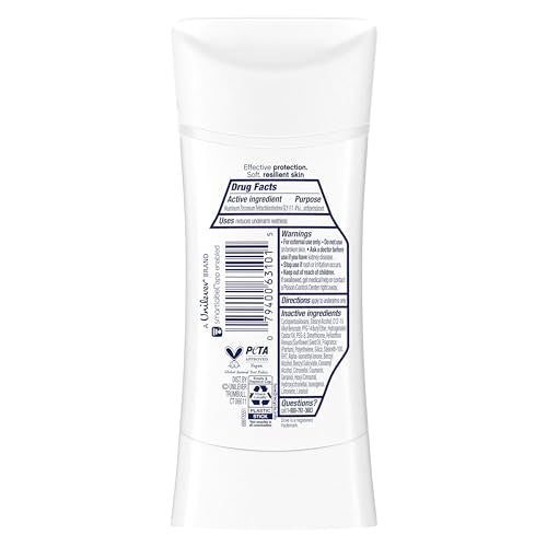 Dove Advanced Care Sheer Fresh stick being held for smooth application.