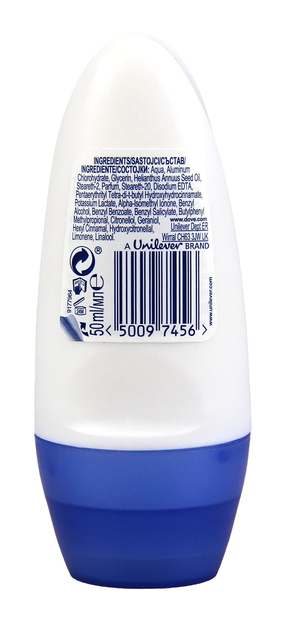Dove Antitranspirante Original, aplicación, ayuda a mantener la sensación fresca todo el día.