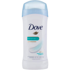 Dove antitranspirante para piel sensible sin fragancia, pack de 4 con protección 24 horas.