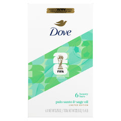 Dove barra belleza FIFA con Palo Santo y Salvia, aroma calmante para la piel