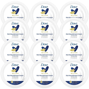 Dove Body Love crema nutritiva en envase de 75 ml, ideal para hidratación rápida.