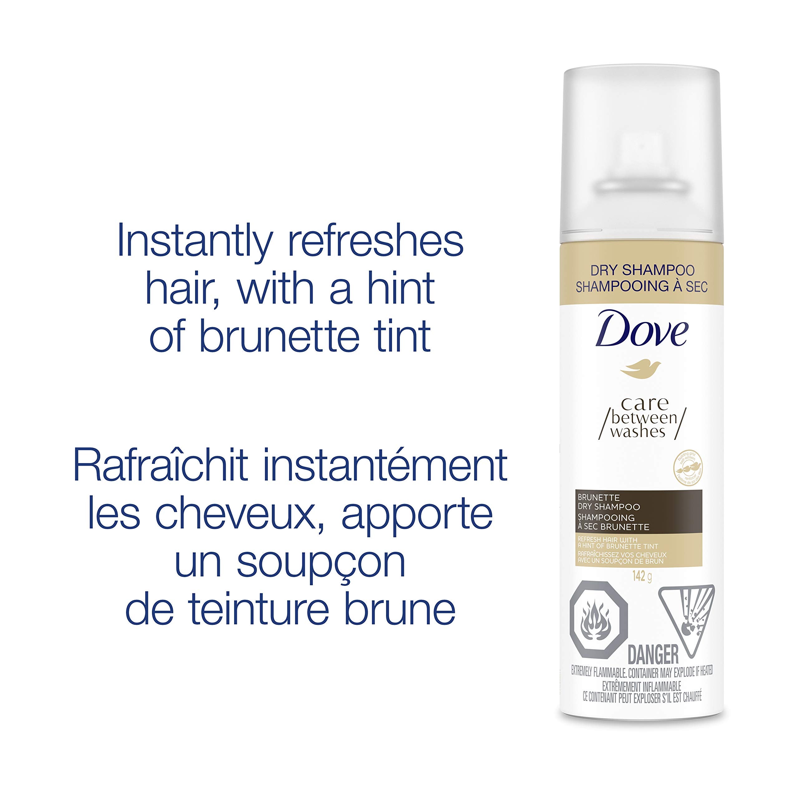 Dove Care Between Washes Dry Shampoo absorbe el exceso de grasa.