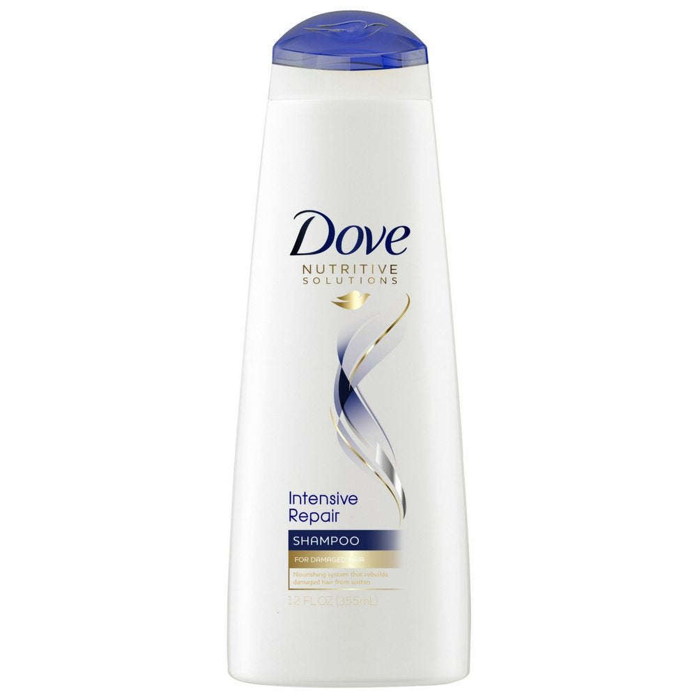 Dove Champú Intensivo: botella muestra reparación suave para uso diario
