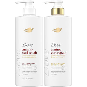 Dove Champú Reparación Cabello Rizado: limpia y define rizos con aminoácidos.