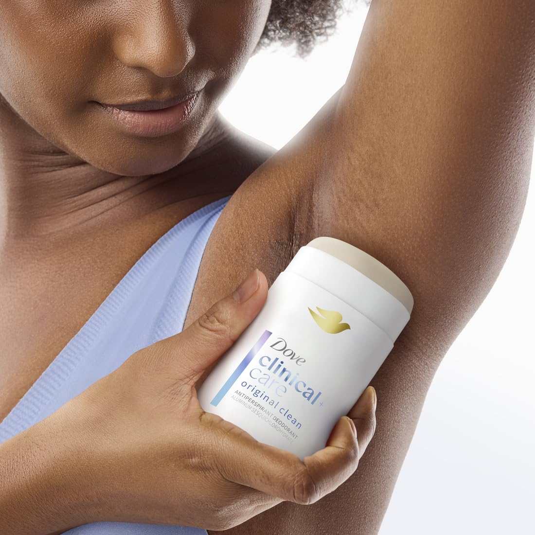 Dove Clinical + Care fragancia fresca y duradera durante el día