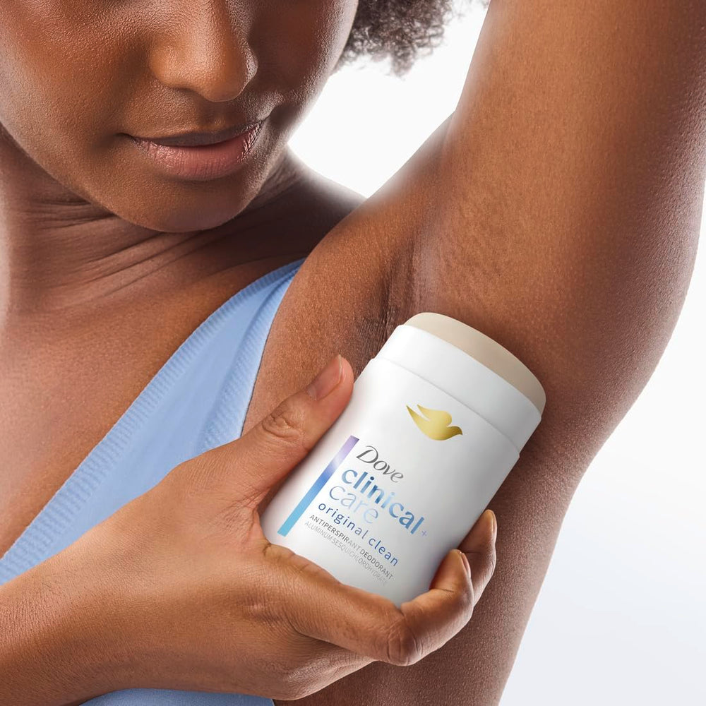 Dove Clinical + Care fragancia fresca y duradera durante el día