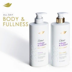 Dove Acondicionador Volumen y Plenitud aplicación rápida para cabello fino.