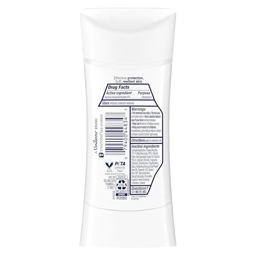 Dove Cuidado Avanzado barra desodorante Frío Transparente, aplicación suave y fácil