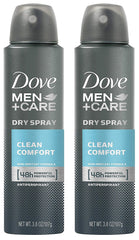 Dove antitranspirante spray, secado rápido, doble paquete para uso diario.