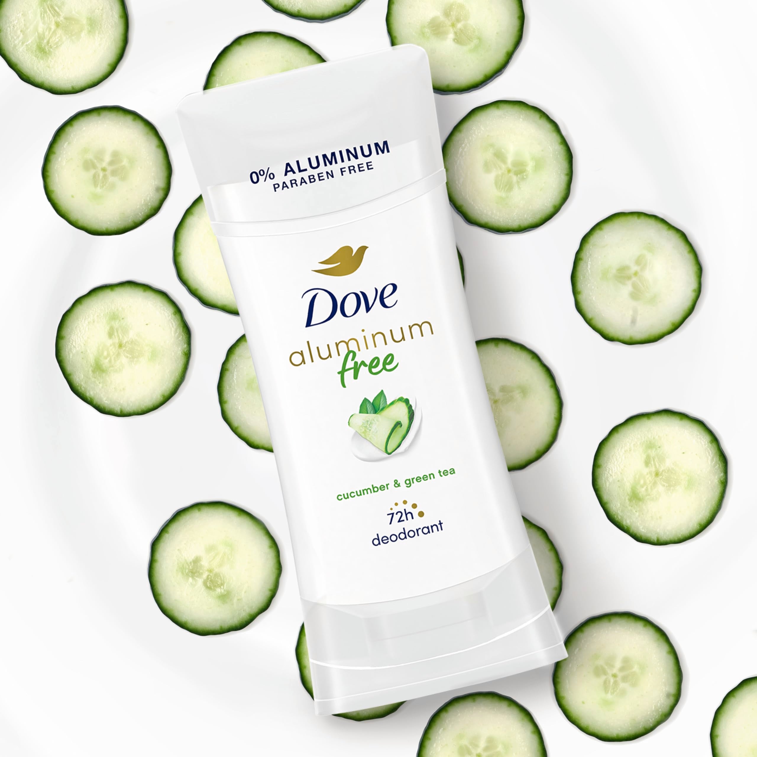 Dove Desodorante sin alcohol, fórmula suave para axilas tras el afeitado.