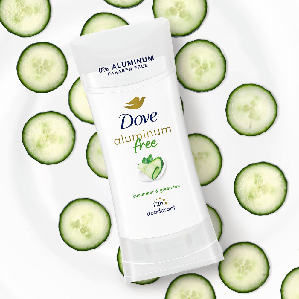 Dove Desodorante sin alcohol, fórmula suave para axilas tras el afeitado.