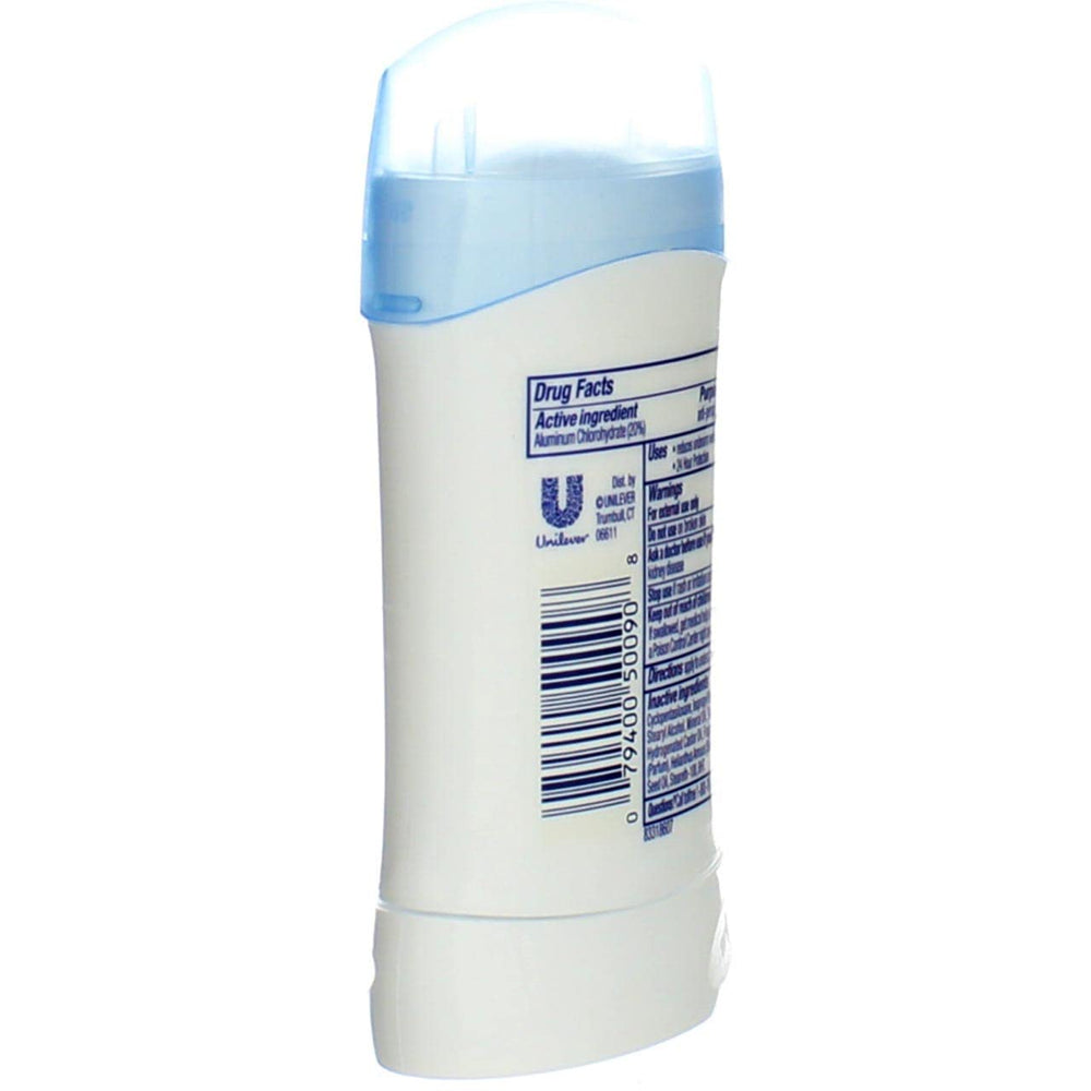 Dove Desodorante Invisible Solid Fresh 47 ml, empaque exterior, diseño compacto.