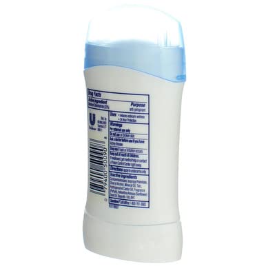 Dove Desodorante Invisible Solid Fresh 47 ml, empaque interior, diseño limpio.