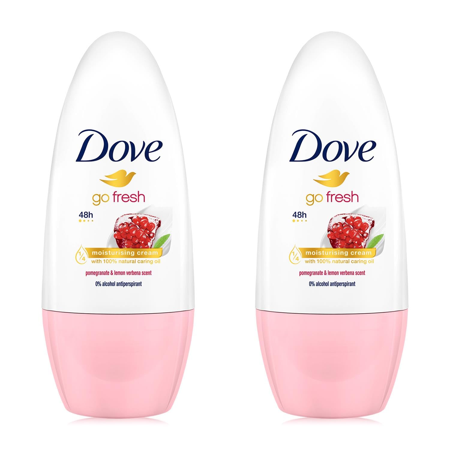 Dove Desodorante Rolón Granada y Verbena en botella, frescura todo el día