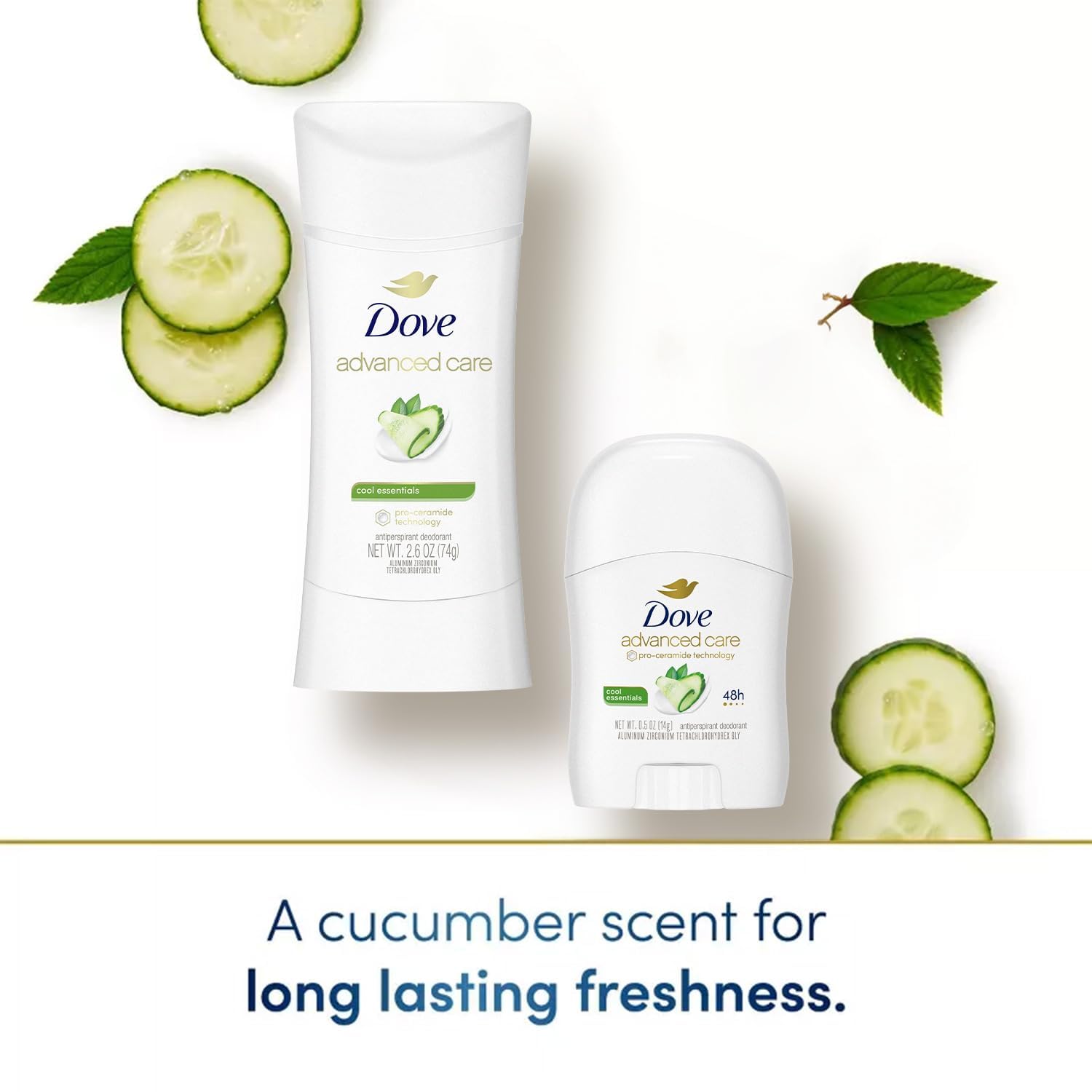 Dove Desodorante: seco y cómodo, con protección duradera.