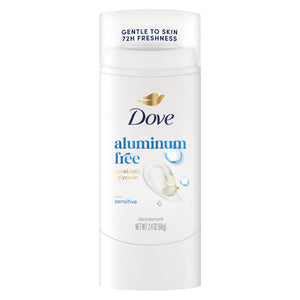 Dove Desodorante Stick Sensible 72h, frescura duradera para uso diario.