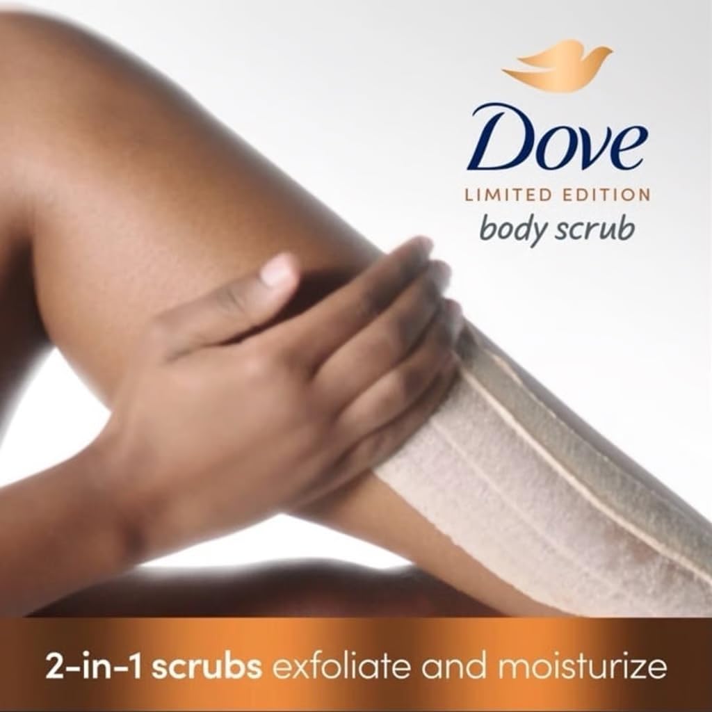 Dove exfoliante corporal de cacao caliente perfecto para tu ritual diario de baño.