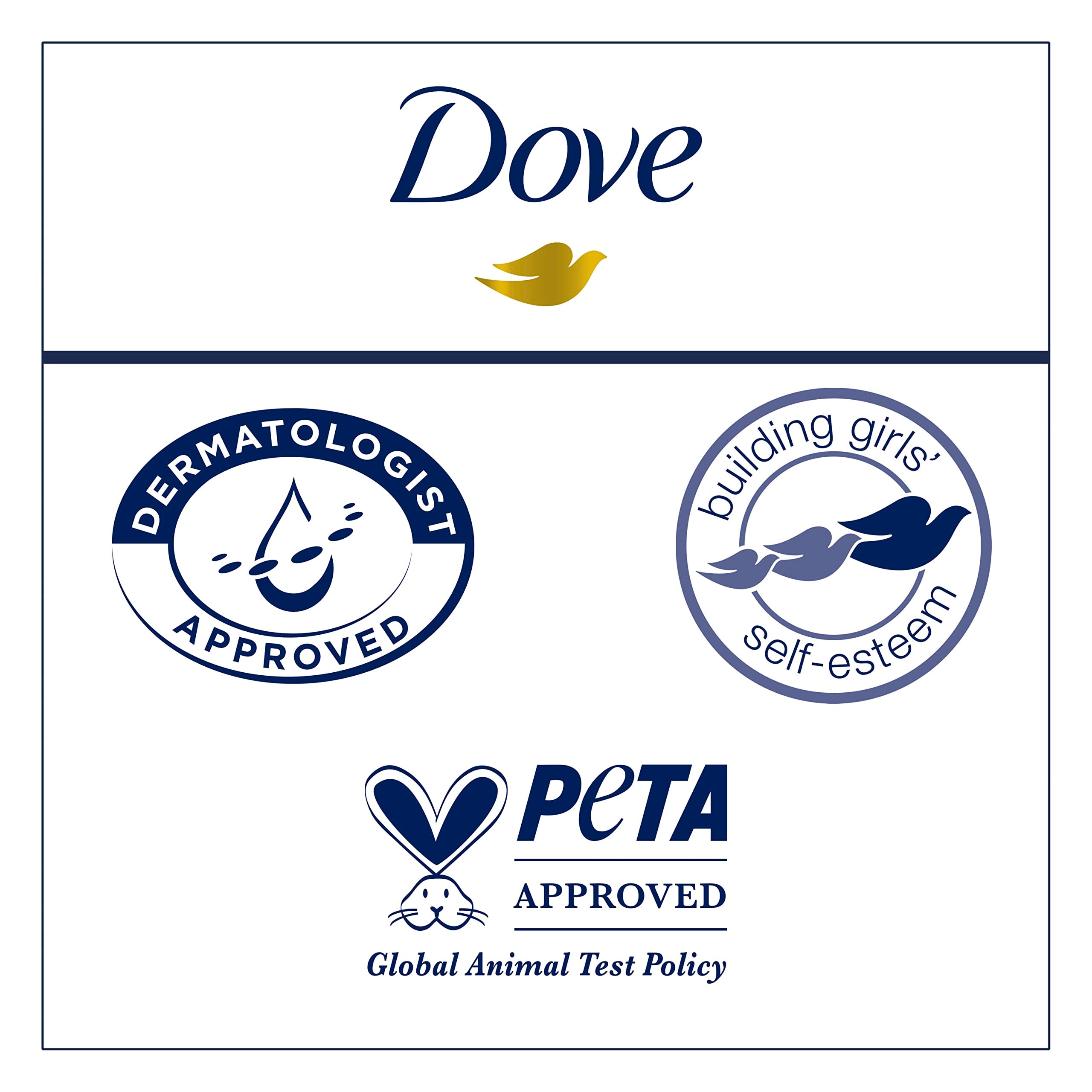 Dove fragancia floral suave que evoca frescura tras la ducha