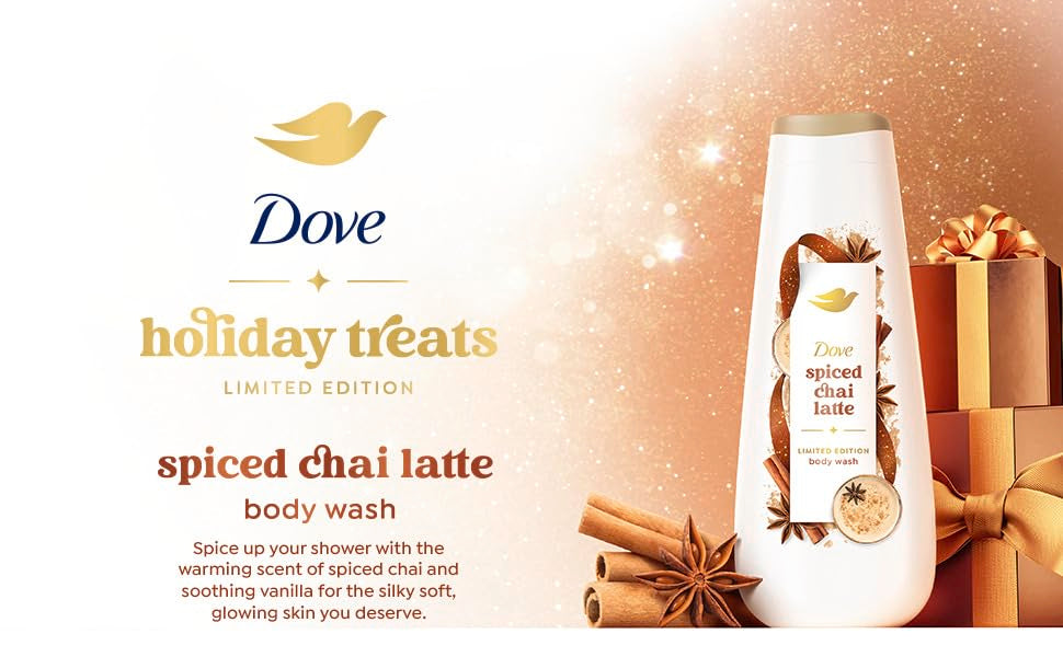 Dove fragancia de té especiado para una experiencia lujosa en la ducha