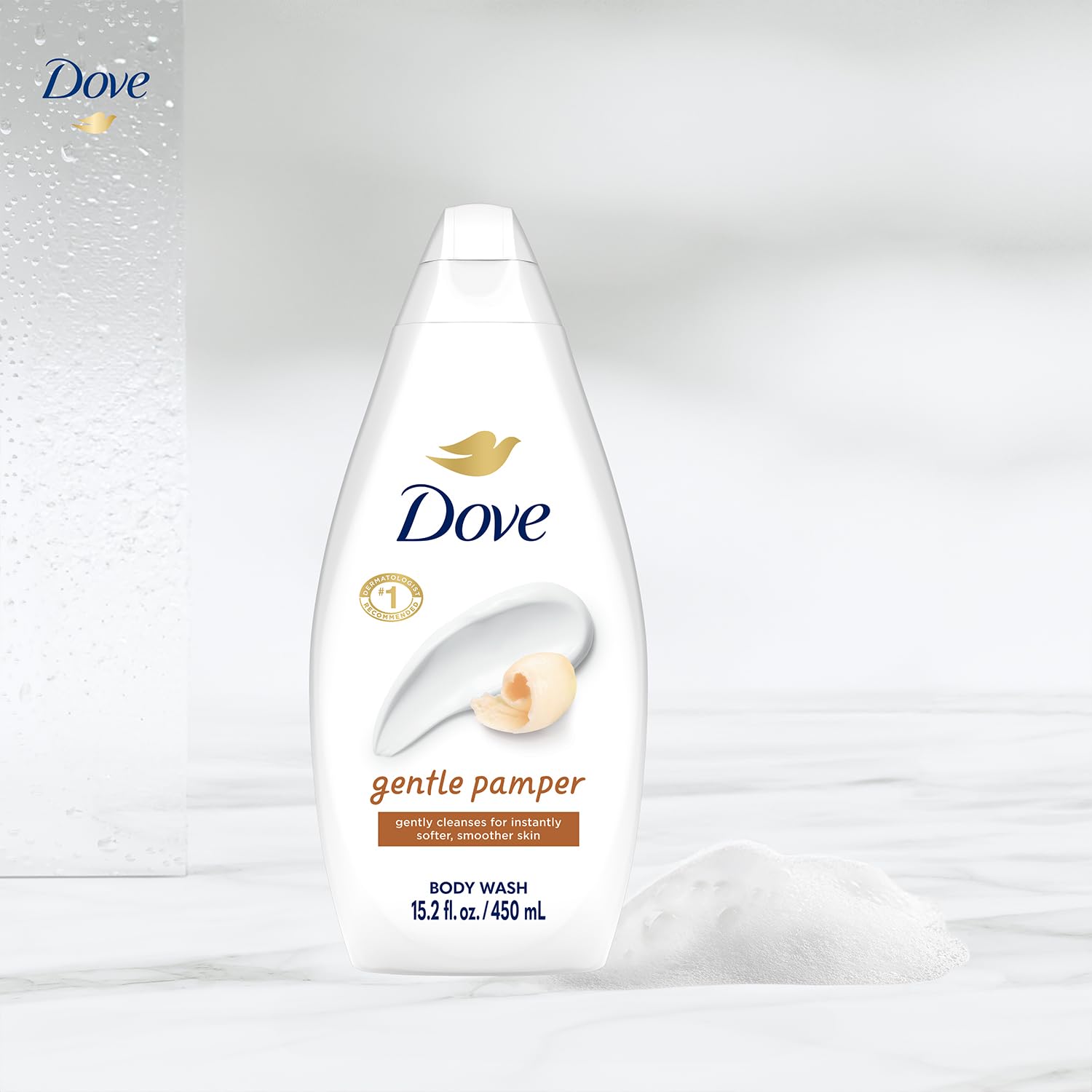 Dove fragancia vainilla cálida para una experiencia reconfortante