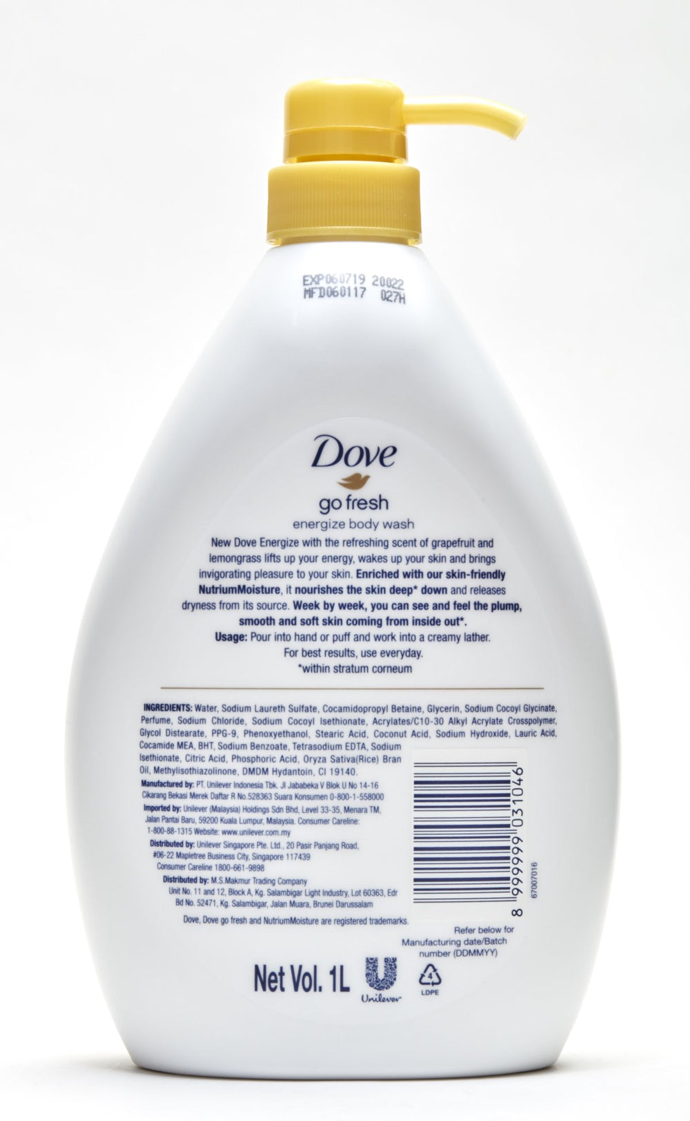 Aroma de pomelo y hierba limón para despertar durante la ducha.