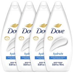 Dove Hidratante Gel de Ducha: botella para una limpieza suave e hidratación diaria.