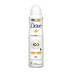 Dove Invisible Dry desodorante frente, ofrece protección 24h