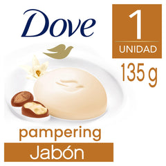 Barra Dove Manteca de Karité con textura suave para la piel.