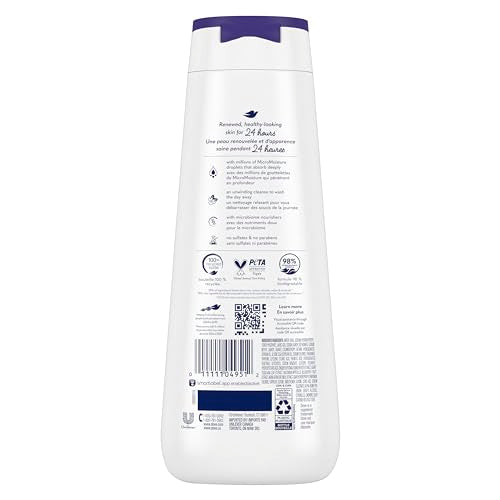 Dove limpiador corporal, espuma cremosa que calma la piel