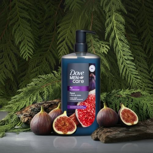 Dove Men+Care aroma figo-cedro para despertar los sentidos al ducharte.