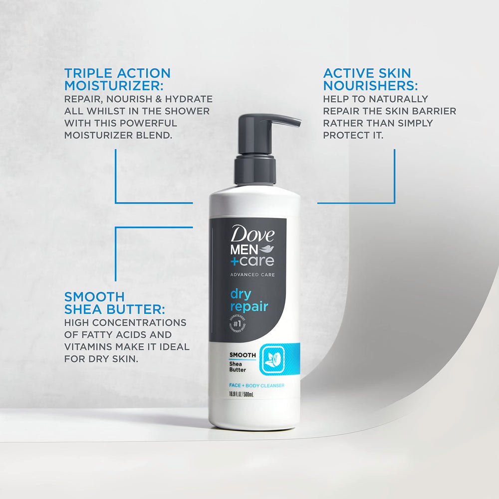 DOVE MEN + CARE, aroma ligero y amaderado para uso diario en higiene masculina.