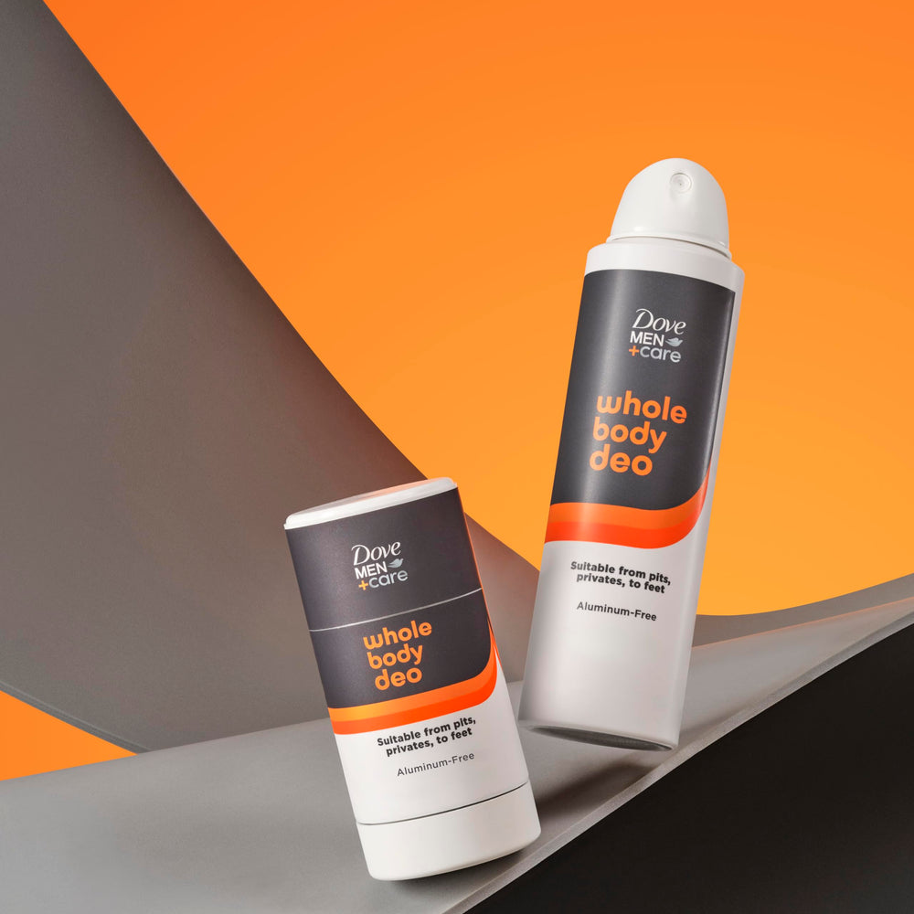 Dove Men+Care de fórmula dermatológicamente probada para protección duradera.