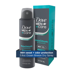 Dove Men+Care Desodorante Ocean Breeze en botella con protección 96 horas.
