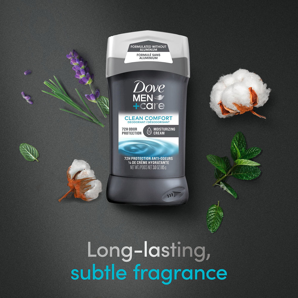 Fragancia sutil de Dove Men+Care que permanece todo el día.