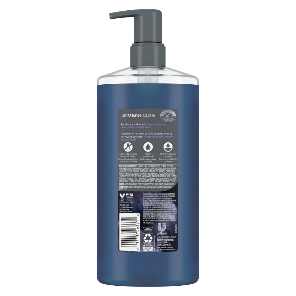 Dove Men+Care envase plástico reciclado figo-cedro es sostenible.
