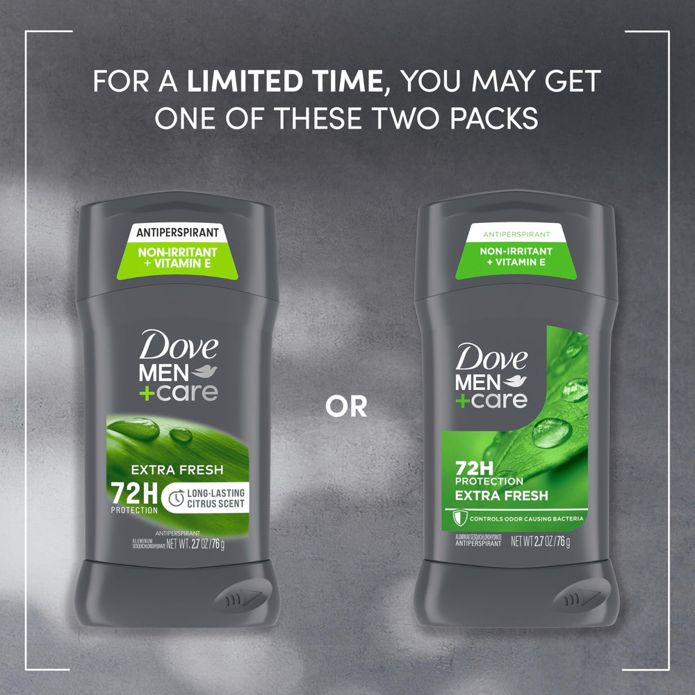 Dove Men+Care Extra Fresh fragancia cítrica duradera que energiza el día
