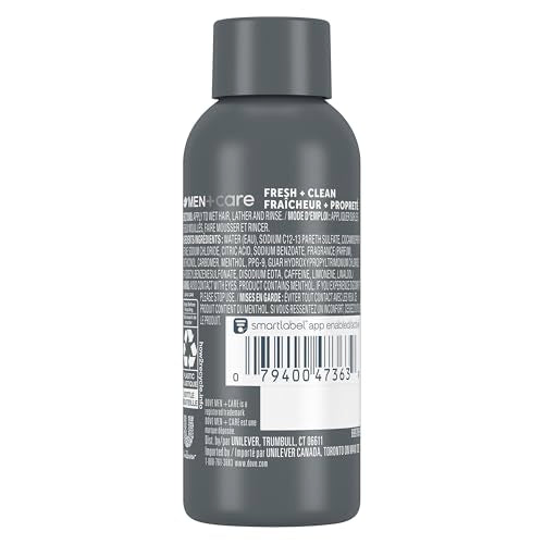 Dove Men+Care Fortifying 2 en 1, textura cremosa para aplicación suave.