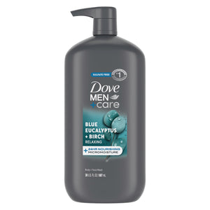DOVE MEN + CARE Relaxing lavado: botella para uso diario suave y nutritiva.
