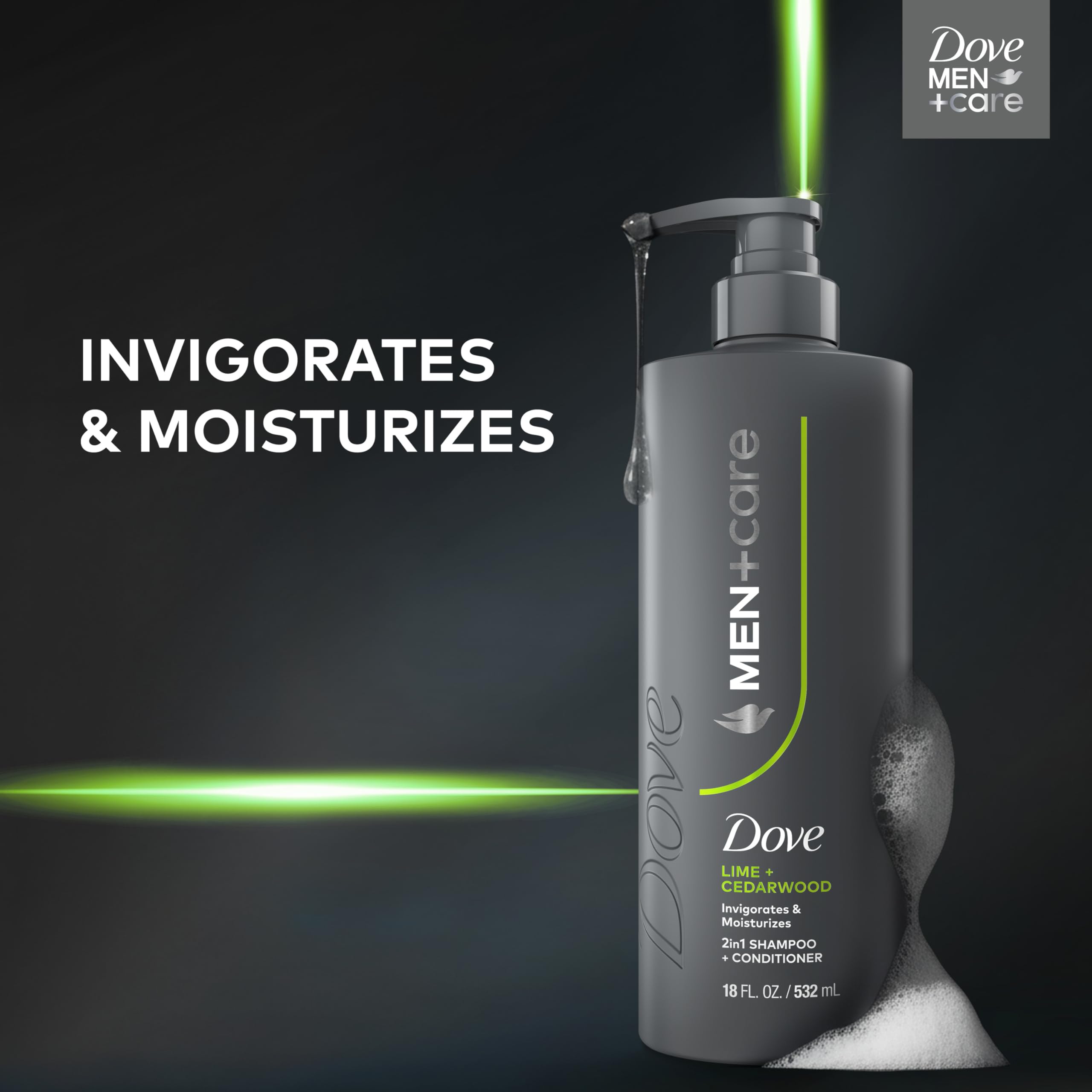 Dove Men+Care limf3n y cedro, experiencia de ducha fresca