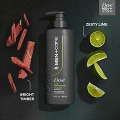 Dove Men+Care limf3n y cedro, textura cremosa lista para cabello
