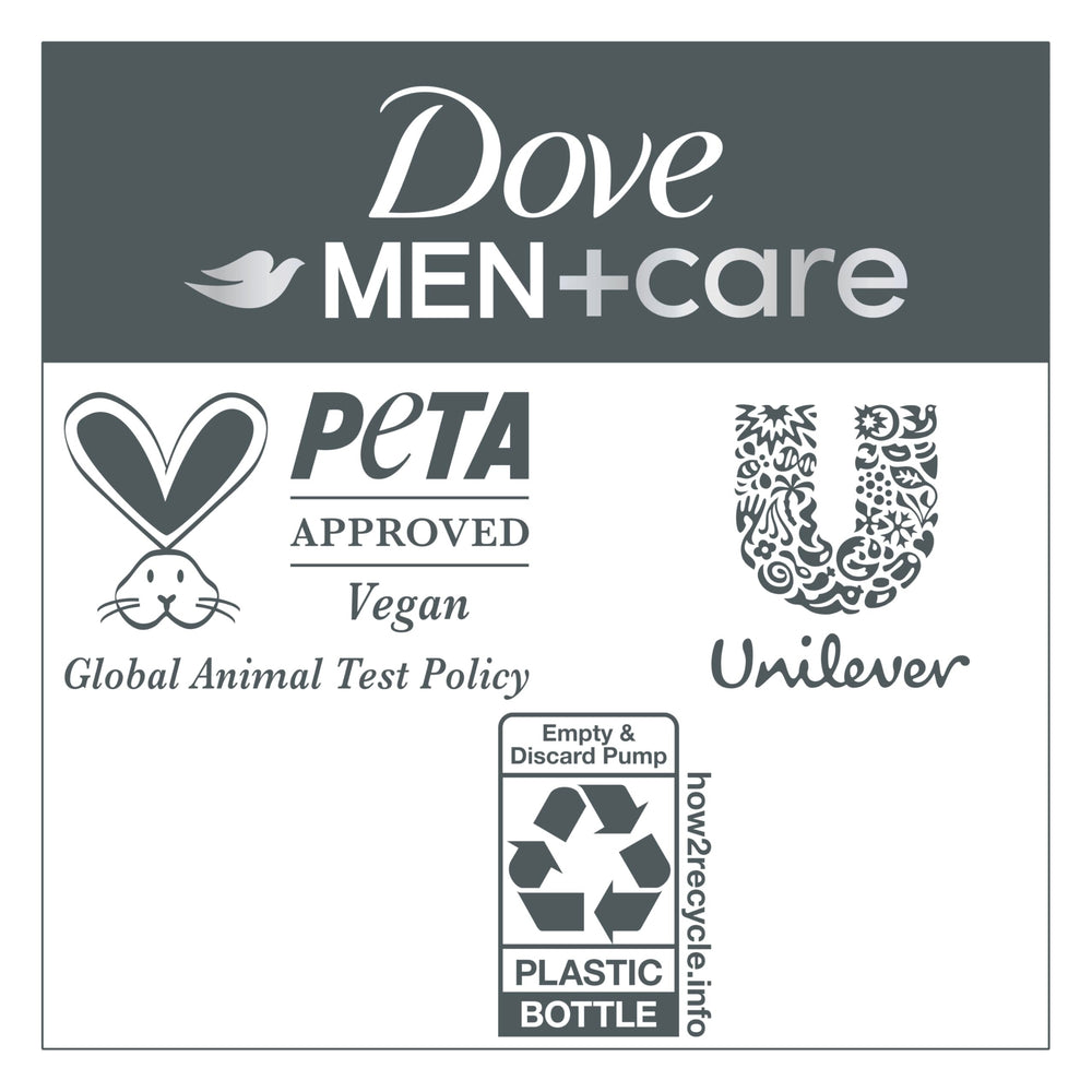 Dove Men+Care mentol refrescante: sensación fresca para el aclarado y peinado.