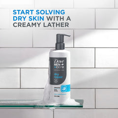 DOVE MEN + CARE, reparación de la barrera cutánea con hidratación triple acción.